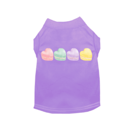 Macaroon Hearts Dog (Color: Lavender, size: small)