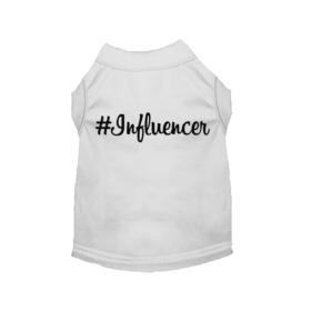 #Influencer Shirt (Color: White, size: small)