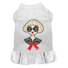 Ms. Fashion Dress (Color: White, size: X Large)