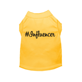 #Influencer Shirt (Color: Yellow, size: X Large)