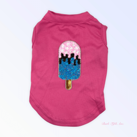 My Favorite Summer Treats- Blue Ice Cream (Color: Hot Pink, size: X Large)