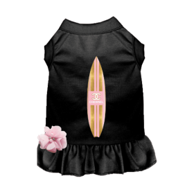 Aloha Surf Dog Dress (Color: Black, size: small)