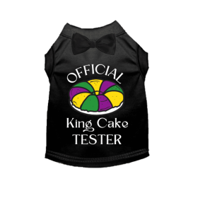 Official King Cake Tester (Color: Black, size: large)