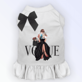 Reading my Vogue (Color: White, size: X Large)