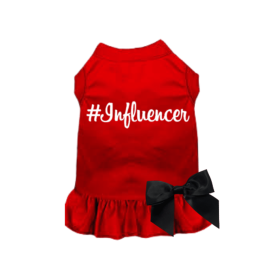 #Influencer Dress (Color: Red, size: medium)