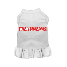 #INFLUENCER (Color: White, size: large)