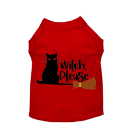 Witch Please Cat (Color: Red, size: X Large)