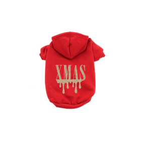Holiday Drip Hoodies (Color: Red, size: 2X Large)