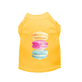 It's A Macaroon Summer- Dog Shirt (Color: Yellow, size: X Small)