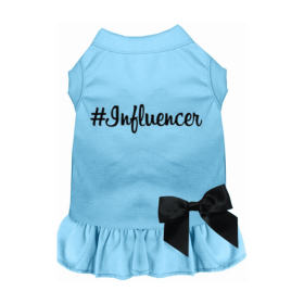 #Influencer Dress (Color: Baby Blue, size: large)