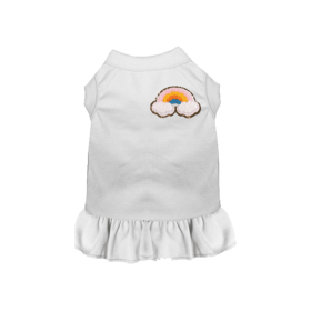 Chenille Rainbow (Color: White, size: medium)