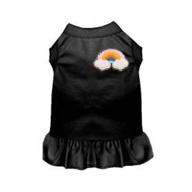 Chenille Rainbow (Color: Black, size: large)