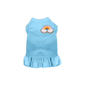 Chenille Rainbow (Color: Blue, size: 2X Large)