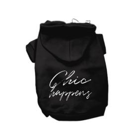 Chic Happens- Dog Hoodie (size: XL)