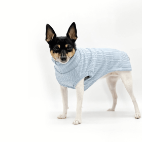 DCNY Mock Neck Sleeveless Sweater Tank (Color: Baby Blue)