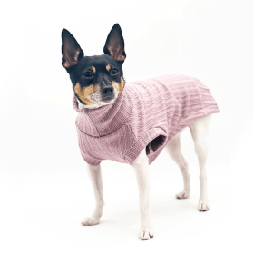 DCNY Mock Neck Sleeveless Sweater Tank (Color: Pink)