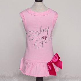 Baby Girl Dress (Color: Pink, size: XS)