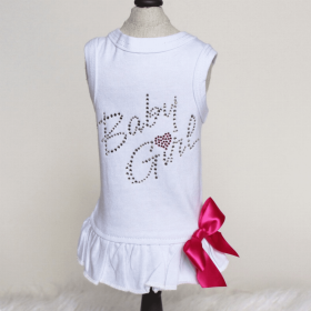 Baby Girl Dress (Color: White, size: medium)