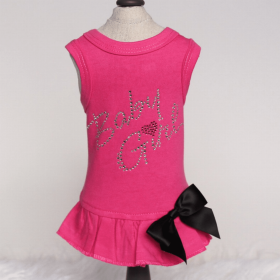 Baby Girl Dress (Color: Fuchsia, size: medium)