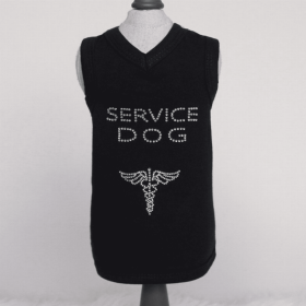 Service Dog Collection (Color: Black (Tank), size: XS)