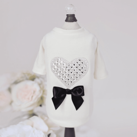 Oh My Heart Tee (Color: Ivory, size: medium)