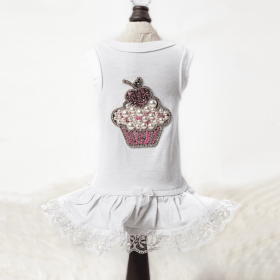 Lil Miss Cupcake (Color: White, size: large)
