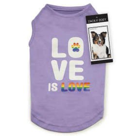 ZZ Love is Love Tank (Color: Purple, size: Small/Medium)