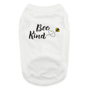 Bee Kind Dog Shirt - White (size: X-Small)
