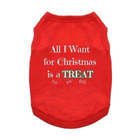 All I Want For Christmas Dog Shirt - Red (size: 3X-Large)