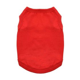 Cotton Dog Tank - Flame Scarlet Red (size: 3X-Large)