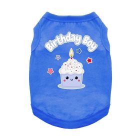Birthday Boy Dog Shirt - Blue (size: 3X-Large)