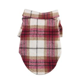 Flannel Dog Shirt - Red and White Plaid (size: 2X-Large)