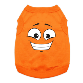 Happy Face Dog Shirt - Sunset Orange (size: 3X-Large)