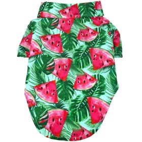 Hawaiian Camp Shirt - Juicy Watermelon (size: X-Large)