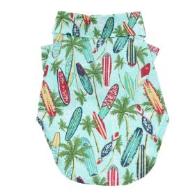 Hawaiian Camp Shirt - Surfboards and Palms (size: 2X-Large)