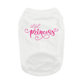 Lil Princess Dog Shirt - White (size: 3X-Large)