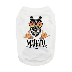 Mahalo Dog Shirt - White (size: 3X-Large)