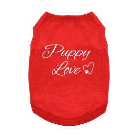 Puppy Love Dog Shirt - Flame Scarlet Red (size: 3X-Large)