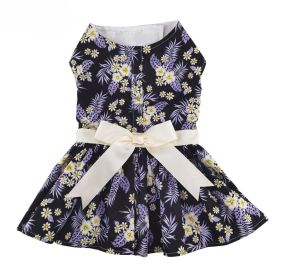 Purple Twilight Hawaiian Dog Dress with Matching Leash (size: X-Large)