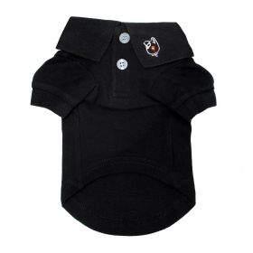 Solid Dog Polo - Jet Black (size: large)