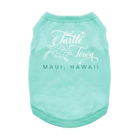 Turtle Town Maui, HI Dog Shirt - Teal (size: 3X-Large)