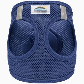 American River Solid Ultra Choke Free Dog Harness - Navy (size: medium)