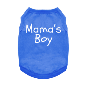 Mama's Boy Dog Shirt - Blue (size: large)