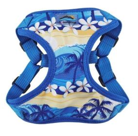 Wrap and Snap Choke Free Dog Harness by Doggie Design - Catching Waves (size: large)