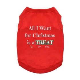 All I Want For Christmas Dog Shirt - Red (size: small)