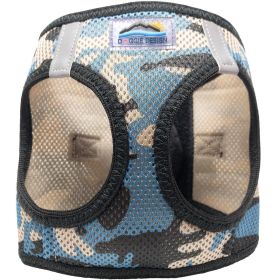 American River Choke Free Dog Harness Camouflage Collection - Blue Camo (size: X-Small)