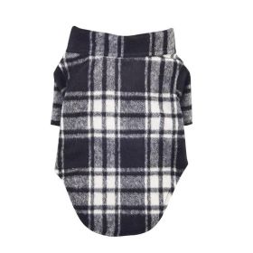 Flannel Dog Shirt - Black and White Plaid (size: X-Small)