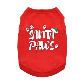 Santa Paws Dog Shirt - Red (size: small)