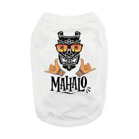 Mahalo Dog Shirt - White (size: X-Small)