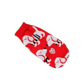 New Winter Fashion Pet Clothes (Option: Red Puppy-12China)